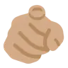 Index Pointing At The Viewer: Medium Skin Tone Emoji 🫵🏽 image - Twitter / X (Twemoji) style
