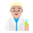 Man Scientist: Medium-Light Skin Tone