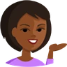 Person Tipping Hand: Medium-Dark Skin Tone Emoji 💁🏾 image - Facebook Messenger (2016) style