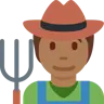 Farmer: Medium-Dark Skin Tone Emoji 🧑🏾‍🌾 image - Twitter / X (Twemoji) style