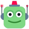 Visage de robot Emoji 🤖 image - Skype style