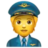Pilot Emoji 🧑‍✈️ image - WhatsApp style