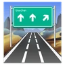 Auto-estrada Emoji 🛣 image - Huawei Harmony OS style