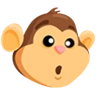 Monkey Face Emoji 🐵 image - Facebook Messenger (2016) style
