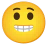 미소 짓는 얼굴로 웃기는 얼굴 Emoji 😁 image - Google Noto Color Animated style