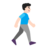 Man Walking Facing Right: Light Skin Tone