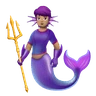 Merperson: Medium Skin Tone Emoji 🧜🏽 image - Huawei Harmony OS style