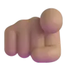 Index Pointing At The Viewer: Medium Skin Tone Emoji 🫵🏽 image - Microsoft 3D Fluent style