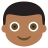 Boy: Medium-Dark Skin Tone Emoji 👦🏾 image - EmojiTwo style