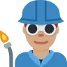 Man Factory Worker: Medium Skin Tone Emoji 👨🏽‍🏭 image - Twitter / X (Twemoji) style