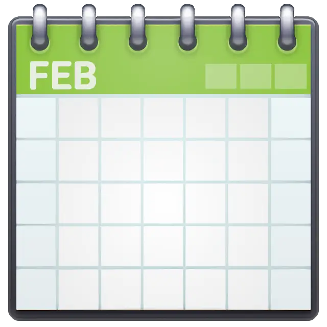 Calendario espiral almohadilla