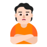 Person Pouting: Light Skin Tone Emoji 🙎🏻 image - Microsoft Classic 2D style