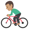 Person Biking: Medium Skin Tone Emoji 🚴🏽 image - EmojiTwo style