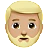 Man: Medium-Light Skin Tone, Beard