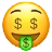 お金 - 口の顔
