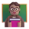 Teacher: Medium Skin Tone Emoji 🧑🏽‍🏫 image - Microsoft 3D Fluent style