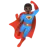 Man Superhero: Dark Skin Tone