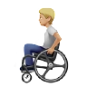 Person In Manual Wheelchair: Medium-Light Skin Tone Emoji 🧑🏼‍🦽 image - Apple style