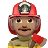 Man Firefighter: Medium Skin Tone
