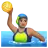 Woman Playing Water Polo: Medium Skin Tone