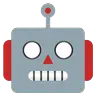 로봇 얼굴 Emoji 🤖 image - Google Noto Color Animated style