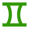 Zwillinge Emoji ♊ image - SoftBank style