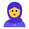 Emoji Persoana cu șaibă 🧕 image - Tossface style