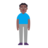 Man Standing: Medium-Dark Skin Tone
