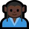 Man Elf: Dark Skin Tone Emoji 🧝🏿‍♂️ image - Microsoft Windows 10 Segoe UI Emoji style