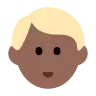 Man: Medium-Dark Skin Tone, Blond Hair Emoji 👱🏾‍♂️ image - Tossface style