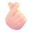 Hand With Index Finger And Thumb Crossed: Light Skin Tone