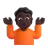 Person Shrugging: Dark Skin Tone