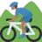 Man Mountain Biking: Medium-Dark Skin Tone