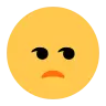 Эмодзи Лицо с выражением неодобрения 😒 image - Tossface style