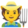 Farmer Emoji 🧑‍🌾 image - Google Noto Color style