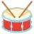 Tambor con baquetas