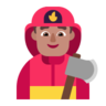 Man Firefighter: Medium Skin Tone Emoji 👨🏽‍🚒 image - Microsoft Classic 2D style