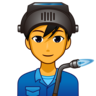 Man Factory Worker Emoji 👨‍🏭 image - Emojidex style