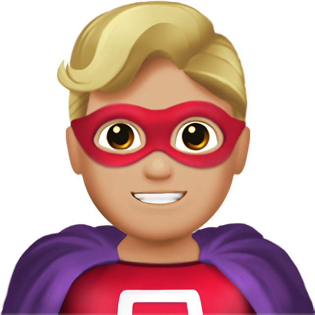 Man Superhero: Medium-Light Skin Tone