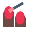 Nail Polish: Dark Skin Tone Emoji 💅🏿 image - Tossface style