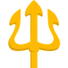 Emoji Trident Emblem 🔱 image - Skype style