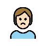 Person Pouting: Light Skin Tone Emoji 🙎🏻 image - OpenMoji style
