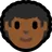 Man: Medium-Dark Skin Tone, Curly Hair