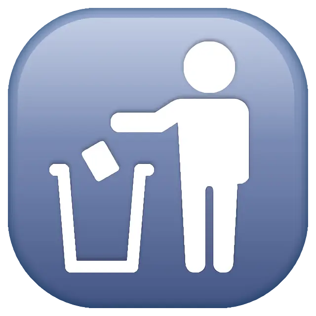 Litter In Bin Sign