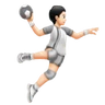 Person Playing Handball: Light Skin Tone Emoji 🤾🏻 image - Huawei Harmony OS style