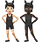 People With Bunny Ears: Light Skin Tone, Dark Skin Tone