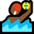 Person Playing Water Polo: Medium-Dark Skin Tone