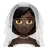 Woman With Veil: Dark Skin Tone