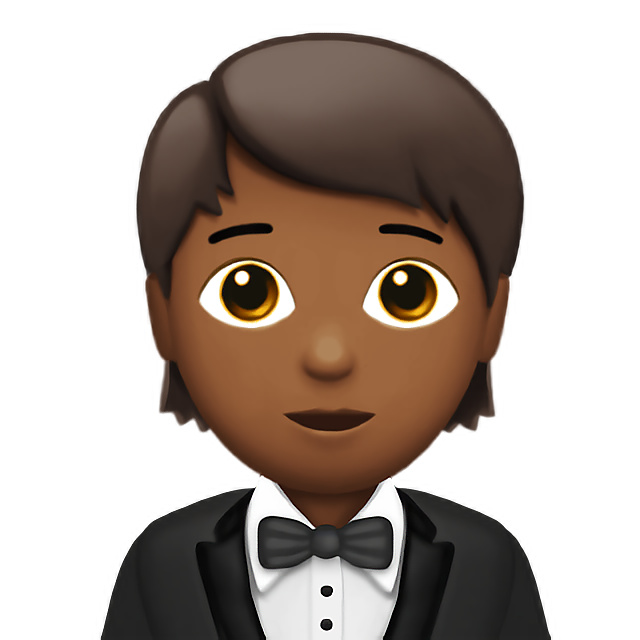 Person In Tuxedo: Medium-Dark Skin Tone
