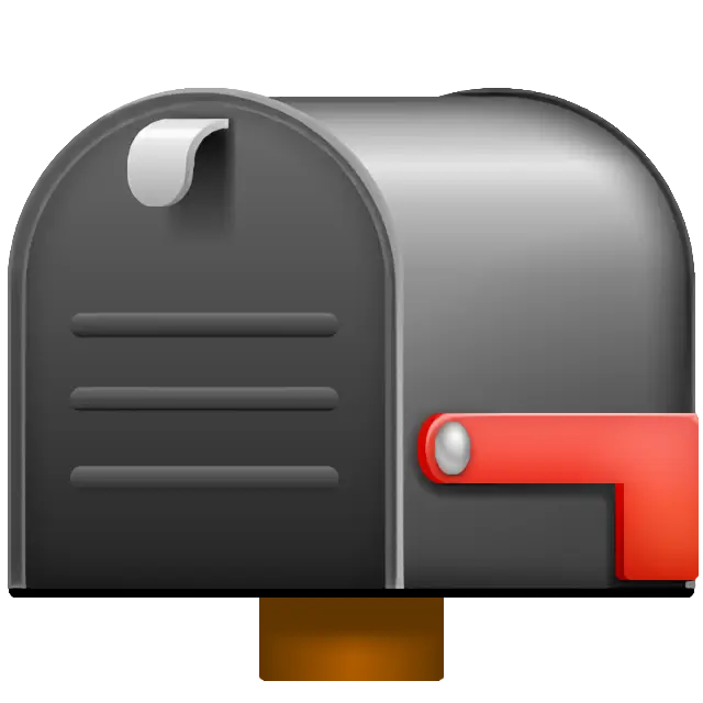 Closed Mailbox With Lowered Flag